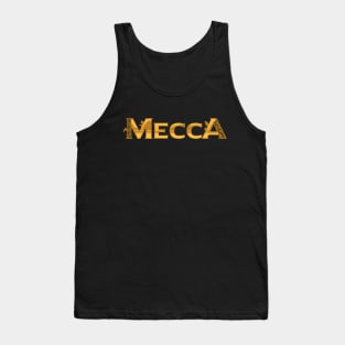 Mecca Gold Decorative Typography Tank Top